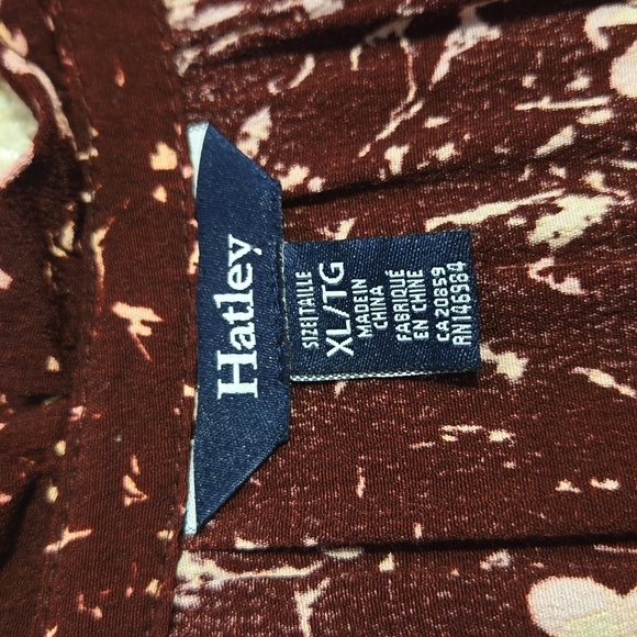 Hatley Floral V-Neck Adjustable Waist Asymmetrical Ruffled Hem Dress Size XL - Picture 8 of 11